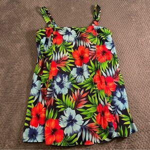 Swim 365‎ Women's Swim Suit Swim Dress Size 26W Tropical Flower Pool Beach